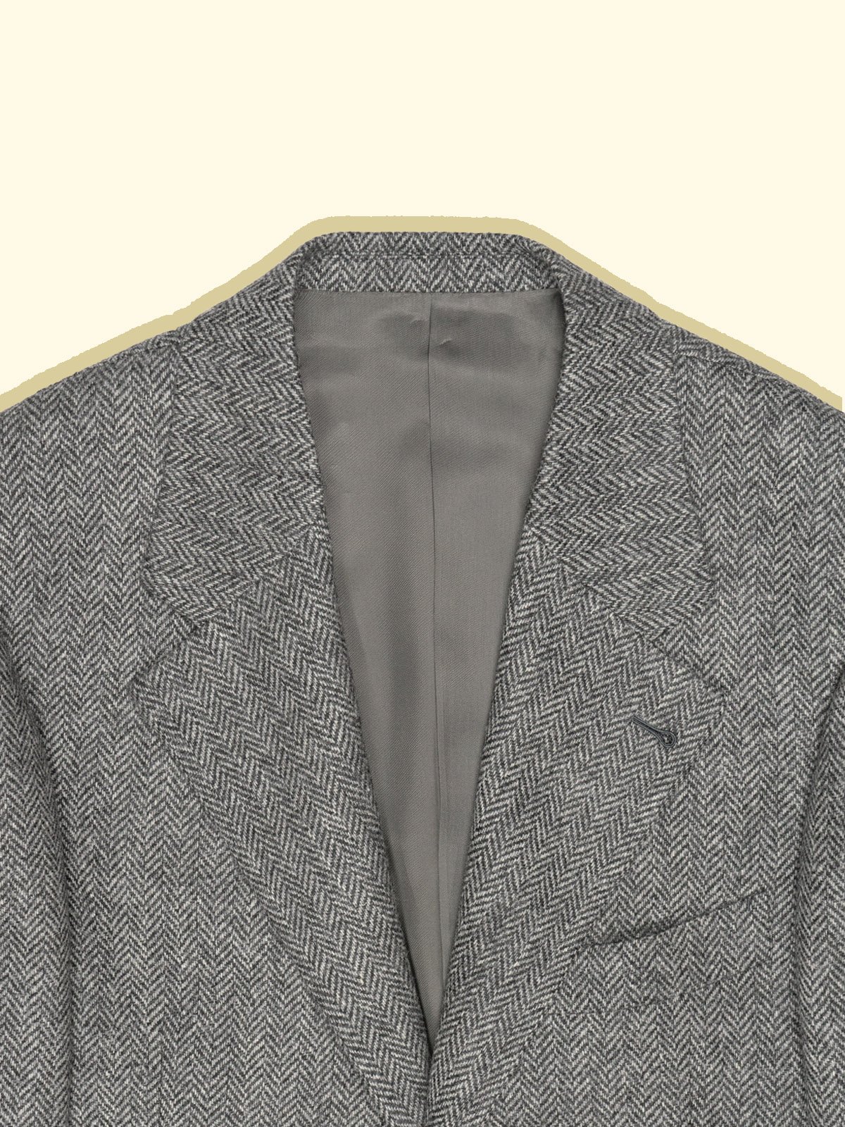 Wool Tweed Sport Jacket - Grey Herringbone — The Anthology